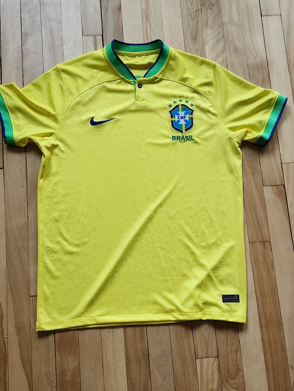 Nike Yellow & Green Brazil Men's Soccer Jersey
